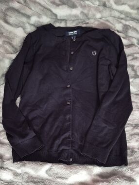 NWOT Chase Lands' End Outfitters Navy Button-Up Cardigan